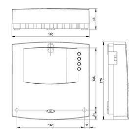 Steca TH A603 MS technische Zeichnung