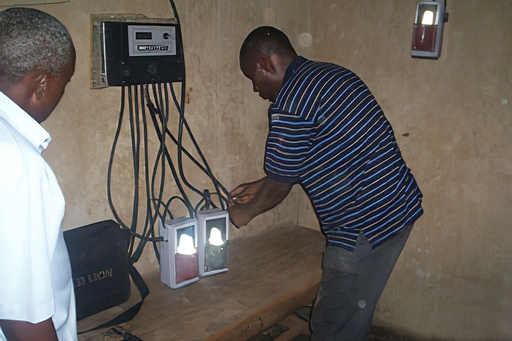 Ref Solar Home System Uganda Installing Charging station Mukono District 3 web